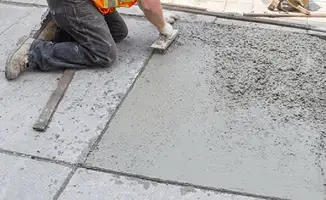Professional repairing a concrete floor in Henderson, NV