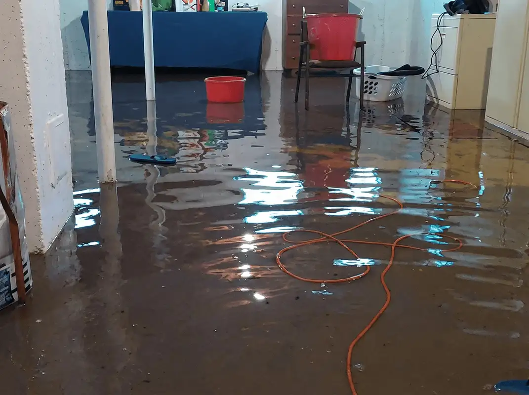 Basement with boiler, cabinets and washing machine completely flooded in Henderson, NV