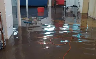 Basement with boiler, cabinets and washing machine completely flooded in Henderson, NV