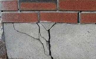 Concrete foundation with serious structural damage in Henderson, NV